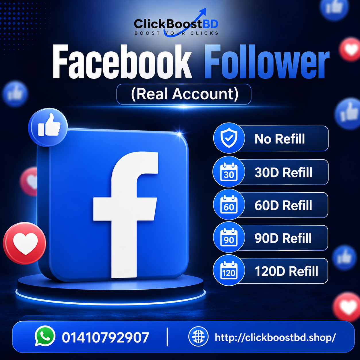 Facebook Follower (Real Account)